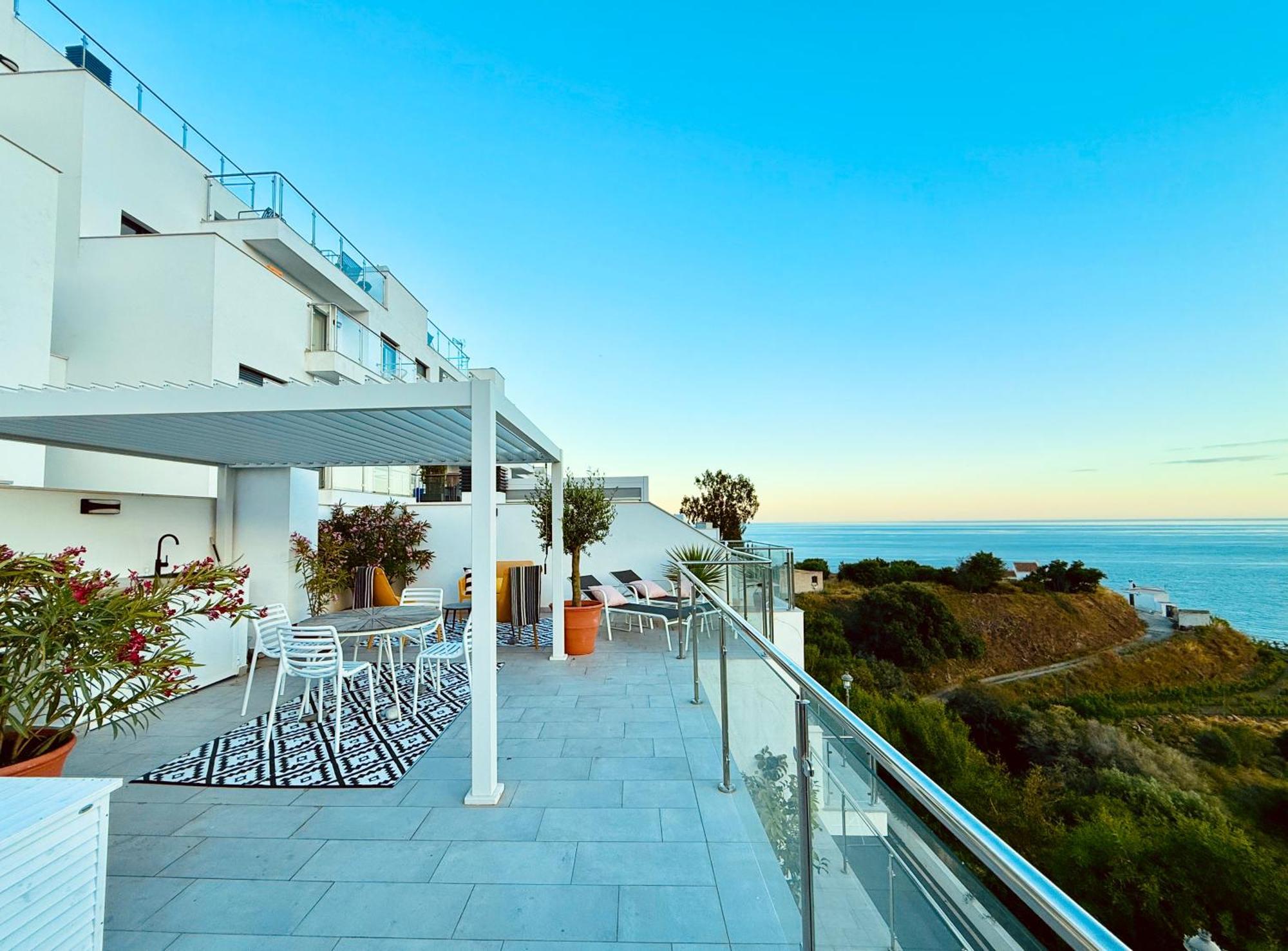 Penthouse Balcon Del Mar 121 Casasol Apartment Nerja Exterior photo